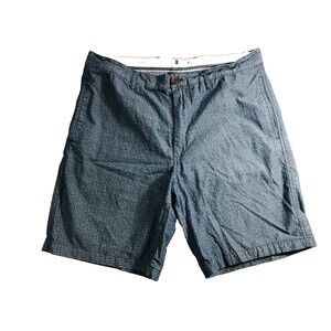 Steel & Jelly Shorts Men's Size 36 Blue Floral‎ Chino 8" Inseam Flat Front